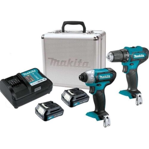Makita CLX224X Kit Taladro Inalambrico 12V Combo Maleta Metal