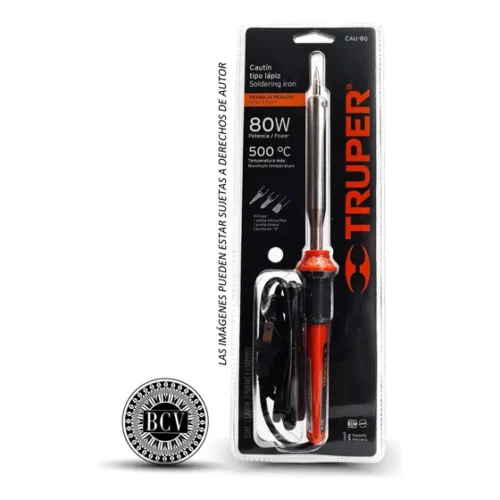 Cautín Tipo Lápiz 80w Truper 14622 Cau-80 Incluye 3puntas