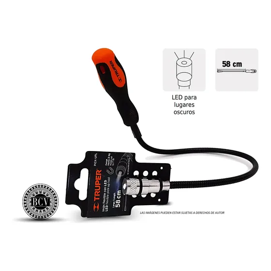 Imán Flexible De Acero Con Led 3 Kg Truper 15326