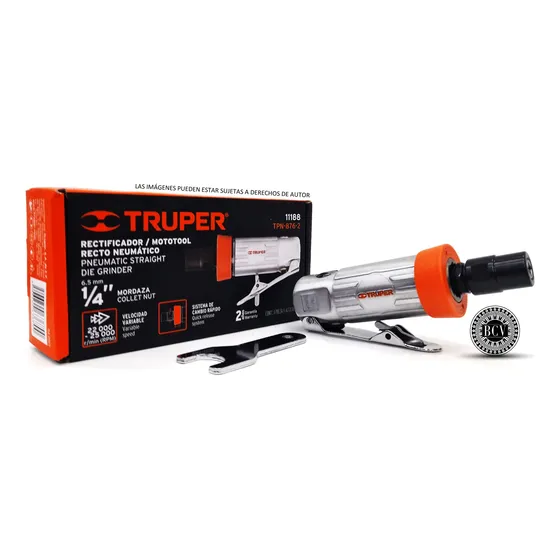 Mototool Rectificador Neumático Recto Truper 11188 Tpn-876-2