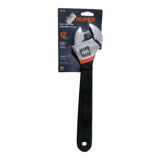 Llave Ajustable 12 Mango De Goma Marca Truper