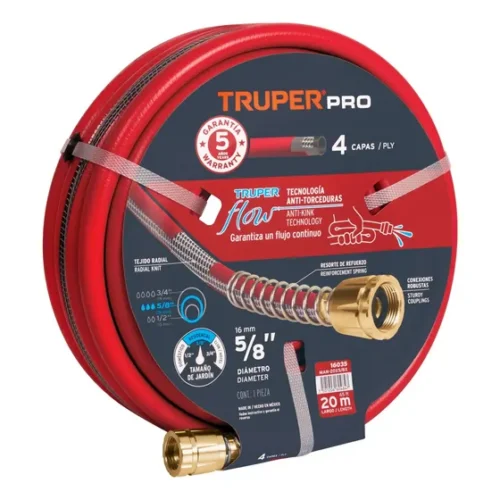 Manguera Truper Reforzada 5/8 X 20mts Man-20×5/8x