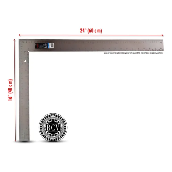 Escuadra Para Cantero 16 X 24 Truper 14384 De Acero