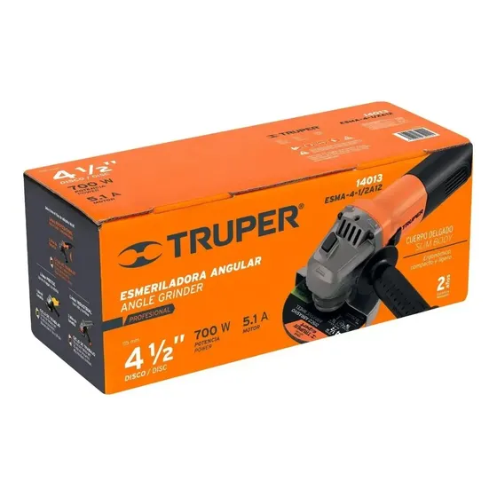 Esmeril Angular Profesional 4-1/2 700 W, Truper