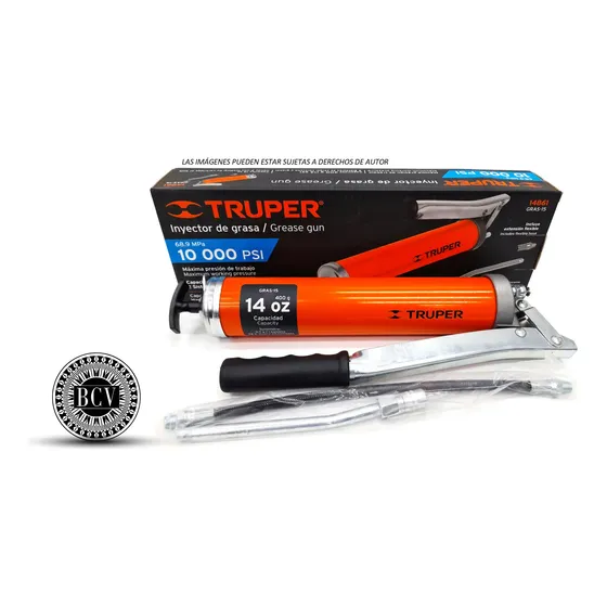 Grasera Industrial 14oz 10000psi Truper 14861 Antiderrapante