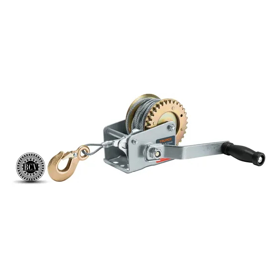Winche Malacate De Manivela 300kg Con Guaya Truper 14719