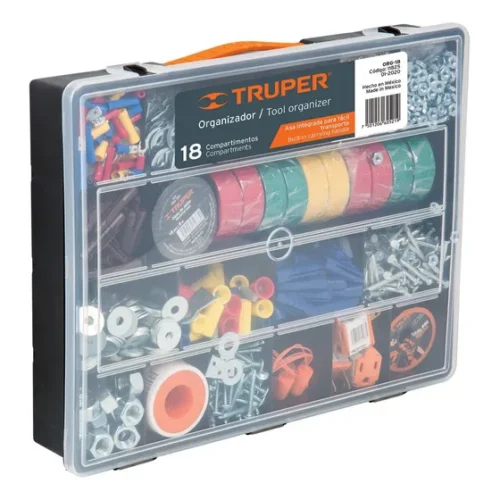 Caja Truper Organizadora 18 Compartimientos Org-18
