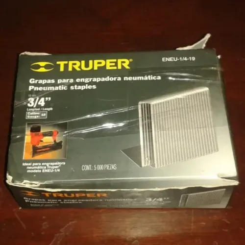 Grapas Para Engrapadora Neumatica 3/4 Truper, Nueva.